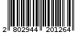 Γραμμωτός κωδικός 2802944201264