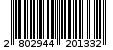 Γραμμωτός κωδικός 2802944201332