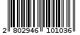 Γραμμωτός κωδικός 2802946101036
