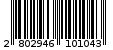 Γραμμωτός κωδικός 2802946101043