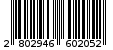 Γραμμωτός κωδικός 2802946602052