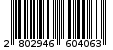 Γραμμωτός κωδικός 2802946604063