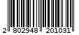 Γραμμωτός κωδικός 2802948201031