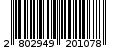 Γραμμωτός κωδικός 2802949201078