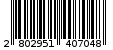 Γραμμωτός κωδικός 2802951407048