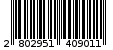 Γραμμωτός κωδικός 2802951409011