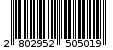 Γραμμωτός κωδικός 2802952505019