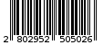 Γραμμωτός κωδικός 2802952505026