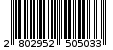 Γραμμωτός κωδικός 2802952505033