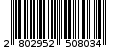 Γραμμωτός κωδικός 2802952508034