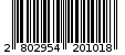 Γραμμωτός κωδικός 2802954201018