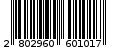 Γραμμωτός κωδικός 2802960601017