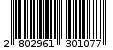 Γραμμωτός κωδικός 2802961301077