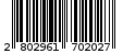 Γραμμωτός κωδικός 2802961702027