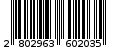 Γραμμωτός κωδικός 2802963602035