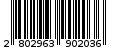 Γραμμωτός κωδικός 2802963902036