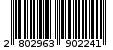 Γραμμωτός κωδικός 2802963902241