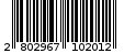 Γραμμωτός κωδικός 2802967102012