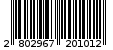 Γραμμωτός κωδικός 2802967201012