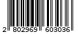 Γραμμωτός κωδικός 2802969603036