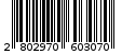 Γραμμωτός κωδικός 2802970603070
