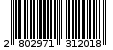 Γραμμωτός κωδικός 2802971312018