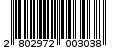 Γραμμωτός κωδικός 2802972003038