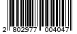 Γραμμωτός κωδικός 2802977004047