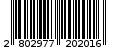 Γραμμωτός κωδικός 2802977202016