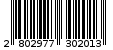 Γραμμωτός κωδικός 2802977302013