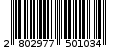 Γραμμωτός κωδικός 2802977501034