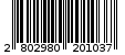 Γραμμωτός κωδικός 2802980201037