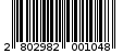 Γραμμωτός κωδικός 2802982001048