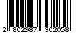 Γραμμωτός κωδικός 2802987302058
