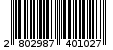 Γραμμωτός κωδικός 2802987401027