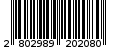 Γραμμωτός κωδικός 2802989202080