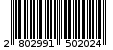 Γραμμωτός κωδικός 2802991502024