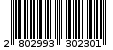 Γραμμωτός κωδικός 2802993302301
