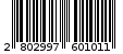 Γραμμωτός κωδικός 2802997601011