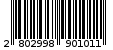 Γραμμωτός κωδικός 2802998901011