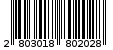 Γραμμωτός κωδικός 2803018802028