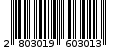 Γραμμωτός κωδικός 2803019603013