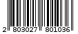 Γραμμωτός κωδικός 2803027801036