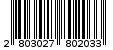 Γραμμωτός κωδικός 2803027802033