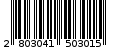 Γραμμωτός κωδικός 2803041503015