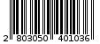 Γραμμωτός κωδικός 2803050401036
