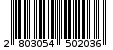 Γραμμωτός κωδικός 2803054502036