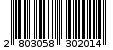 Γραμμωτός κωδικός 2803058302014
