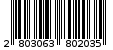 Γραμμωτός κωδικός 2803063802035