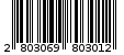 Γραμμωτός κωδικός 2803069803012